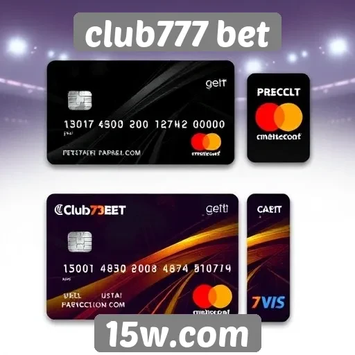 Opções de pagamento disponíveis no club777 bet